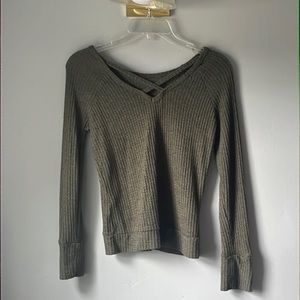 Long sleeve olive green tee